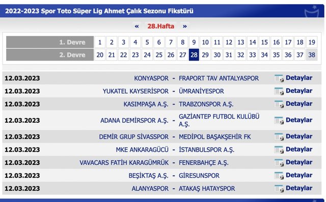 Spor Toto S Per Lig De Hafta Hafta Yeni Sezon Fikst R Belli Oldu Te