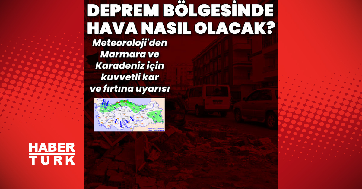 Son dakika Deprem bölgesinde hava nasıl olacak İşte son tahminler