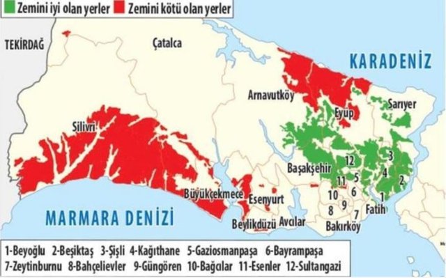 BAKIRKÖY DEPREM RİSK HARİTASI Bakırköy deprem bölgesi mi riskli