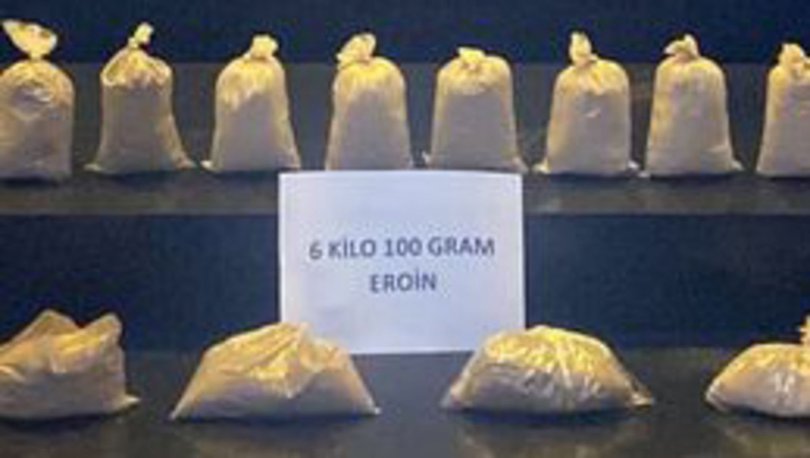 Hakkari de 6 kilo 100 gram eroin ele geçirildi