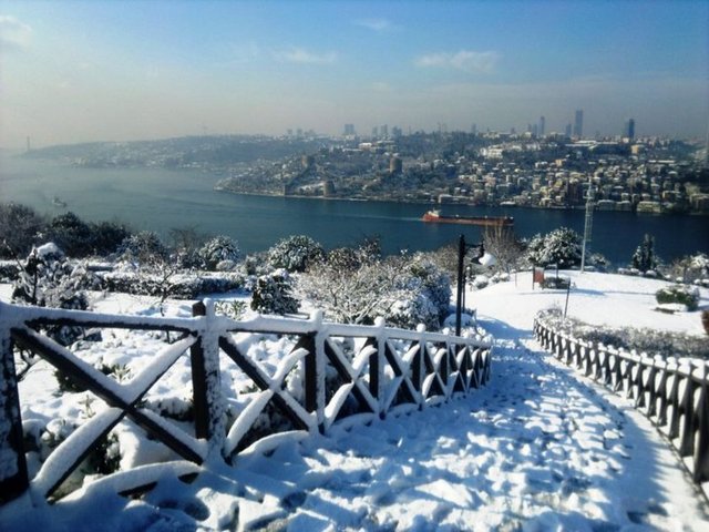 �stanbul'dan Kar Manzaralar�