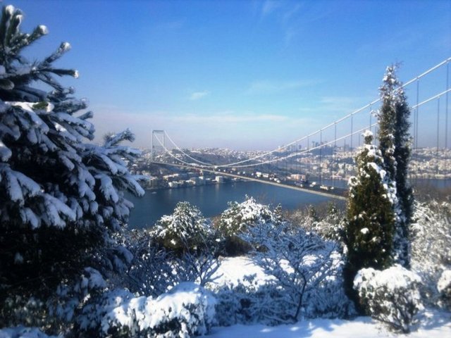 �stanbul'dan Kar Manzaralar�