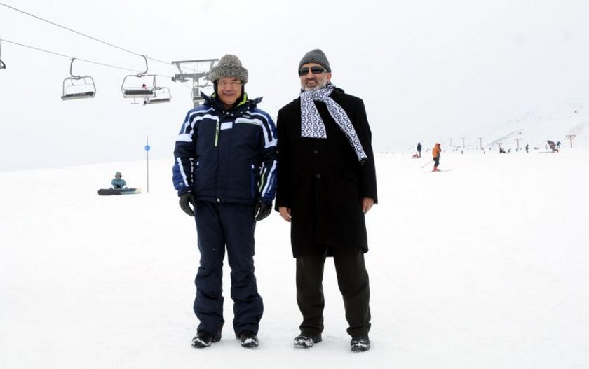 Bakanların Erciyes keyfi