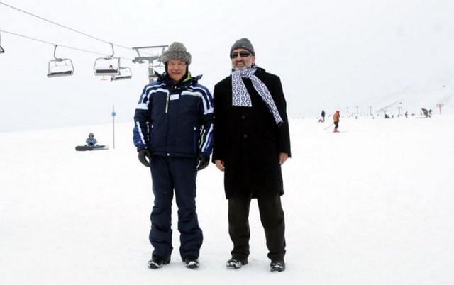 Bakanların Erciyes keyfi