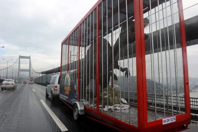 İstanbul'a dinozor indi