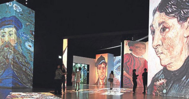 Çerçevesi olmayan sergi: Van Gogh Alive!