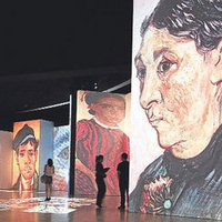 Çerçevesi olmayan sergi: Van Gogh Alive!