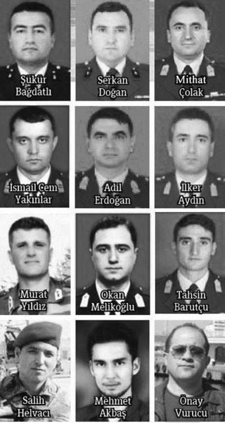 12 şehidimiz…