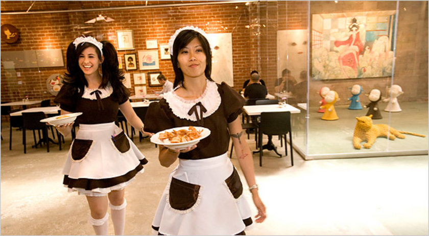Maid dont inside huge pictures