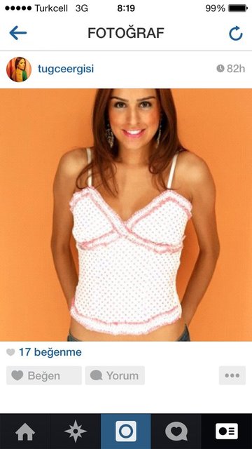 Tuğce Ergişi'nin Instagram pozları
