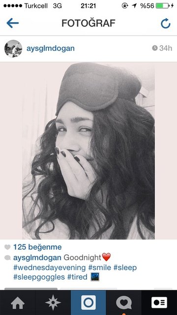 Ayşegül Melisa Doğan'ın Instagram pozları