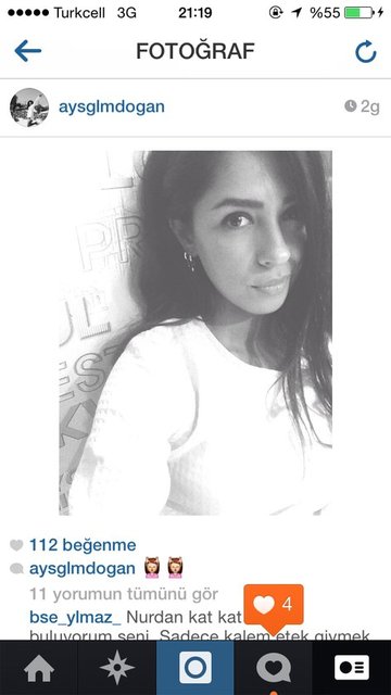 Ayşegül Melisa Doğan'ın Instagram pozları