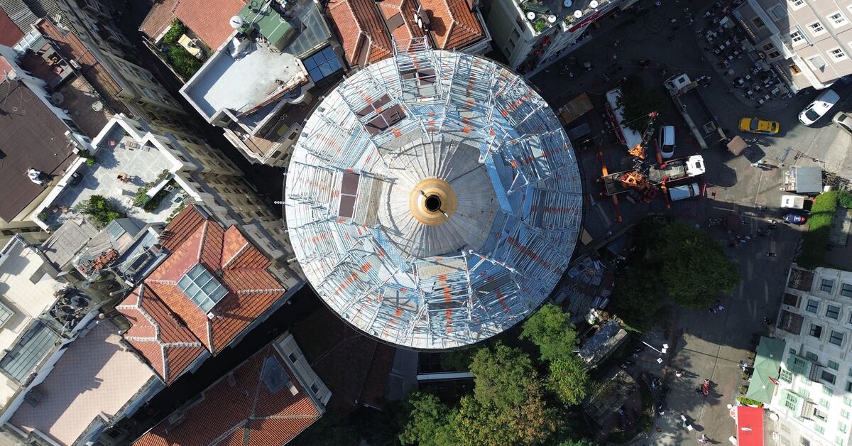 Son Dakika Galata Kulesi Nde Restorasyon Kiloluk Alem Par A