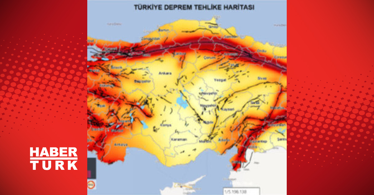 MTA DİRİ FAY HATTI HARİTASI Yenilenmiş MTA diri fay hattı haritası ile