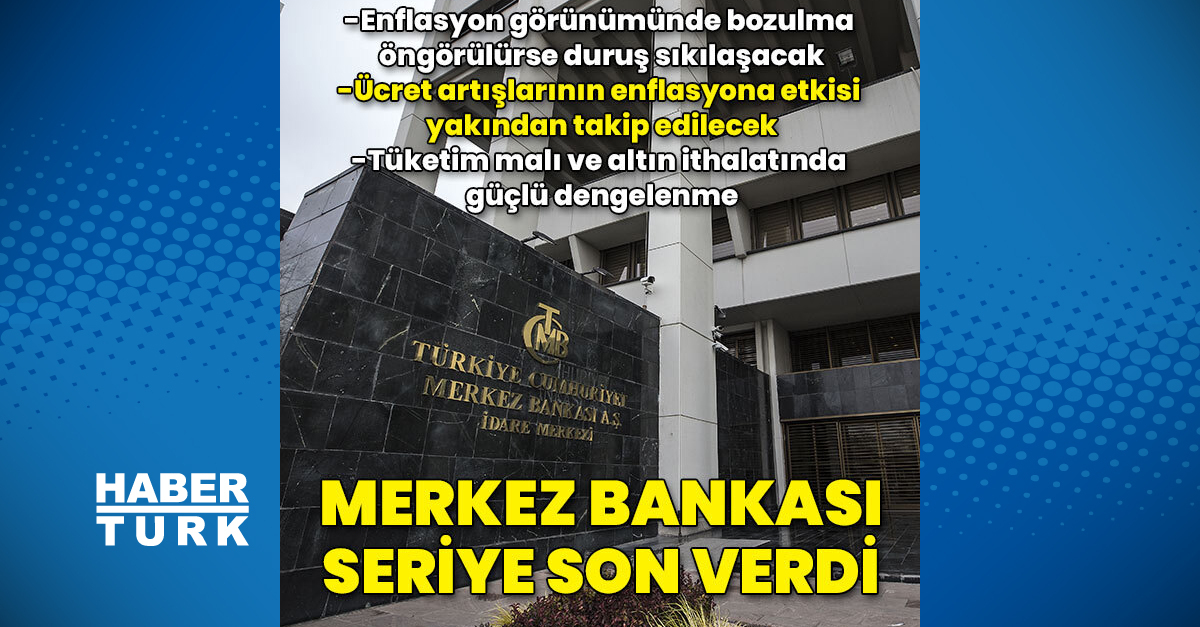 Son dakika Merkez Bankası faiz kararını açıkladı TCMB Şubat faiz