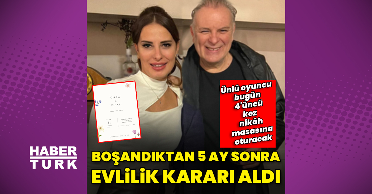 Burak Sergen 4 üncü kez evleniyor Magazin haberleri