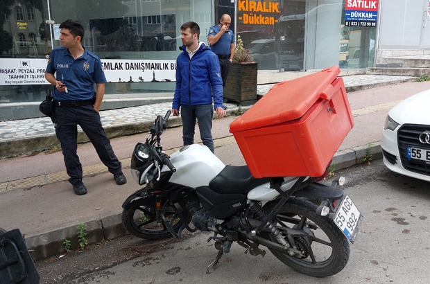 Samsun da motosiklet yayaya çarptı 2 yaralı Samsun Haberleri