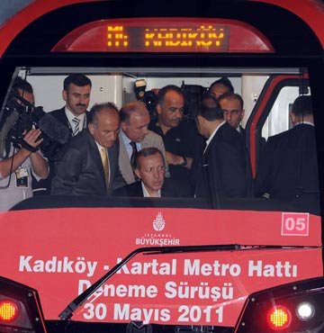 Erdoğan deneme sürüşünde