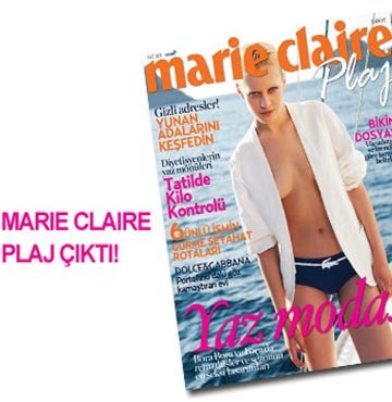 Marie Claire Plaj çıktı!