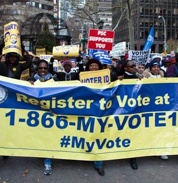 New York'ta "oy verme" protesto konusu oldu