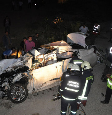 Konya'da feci trafik kazası