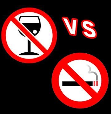 Alkol vs. sigara yasağı