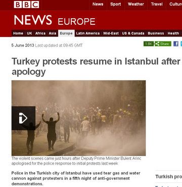 Dünyadan 'Gezi' haberleri