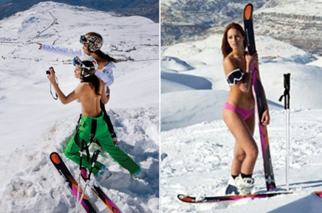 Üstsüz poz veren Lübnanlı kayakçı Jackie Chamoun hakkında, Lübnan Spor Baka...