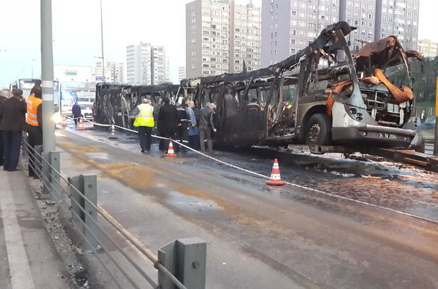Metrobüs yangınını Davutoğlu'na sordu