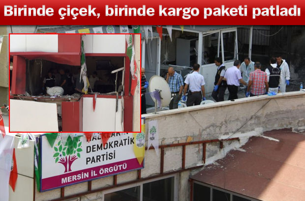 Mersin ve Adana HDP binasında patlama