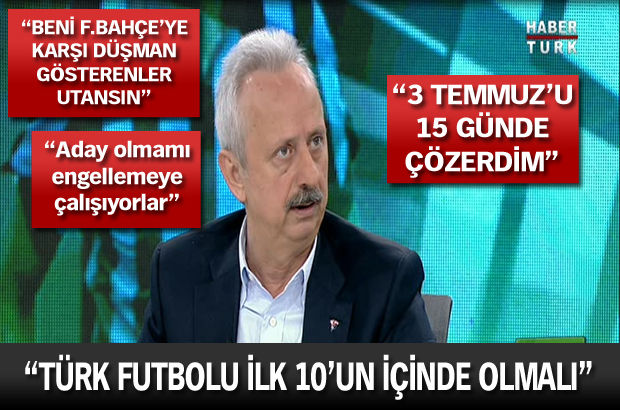 "Türk futbolu, dünyada ilk 10'da olmalı"