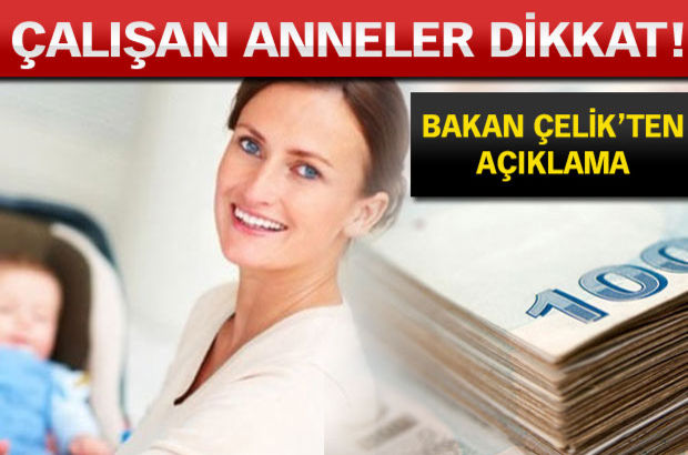 Çalışan annelere evde çocuk bakımı hibesi başvuruları bugün başlıyor