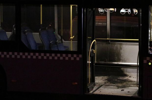 Belediye otobüsüne molotoflu saldırı! 