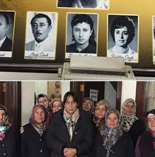 Melek Baykal�ın başörtülü kadınlarla çektirdiği fotoğrafa yaptığı yorum