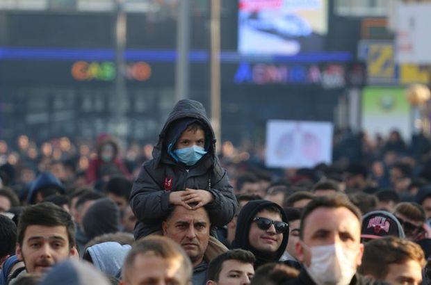 Makedonya halkından hava kirliliği tepkisi