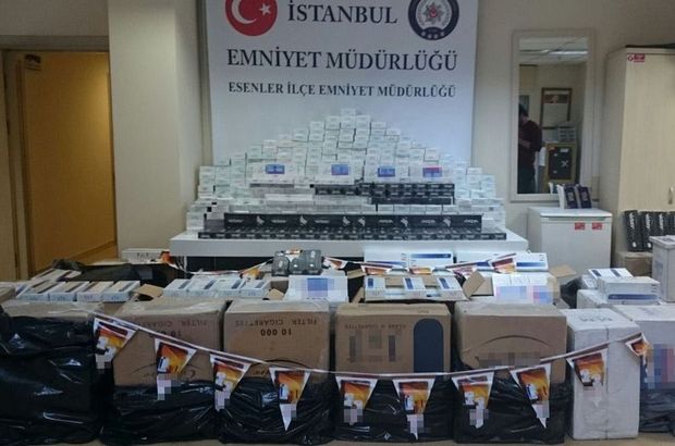 İstanbul'da kaçak sigara operasyonu!
