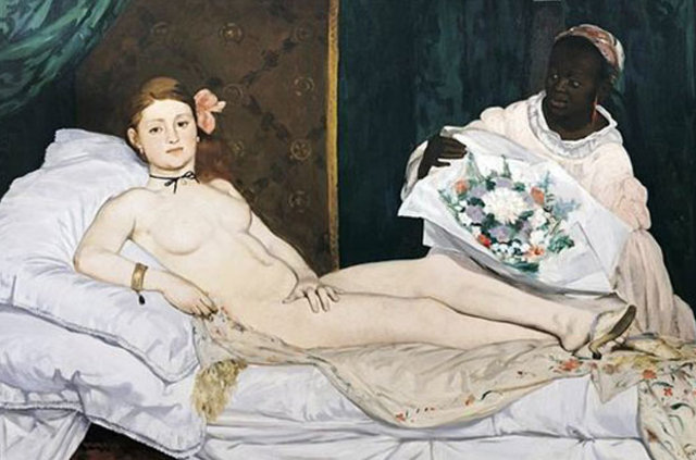 Manet’nin tablosu önünde çıplak performansa gözaltı