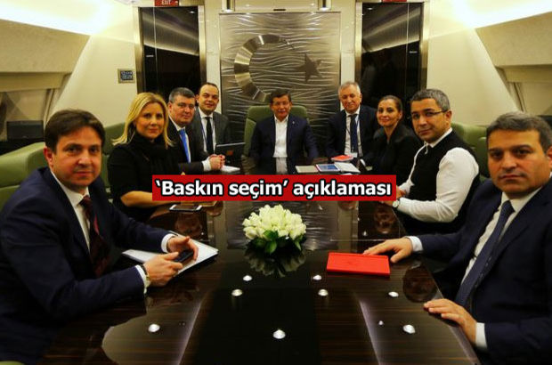 Davutoğlu'ndan 'baskın seçim' açıklaması