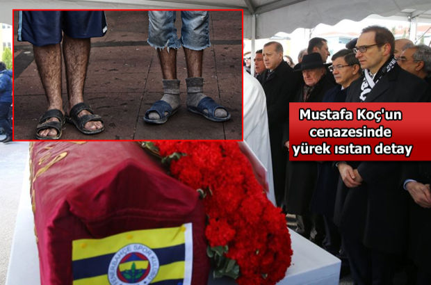 Çıplak ayakla Mustafa Koç'un cenazesine geldiler