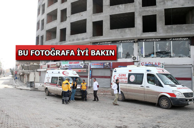 Cizre'de ambulanslar patlayıcılar yüzünden bekliyor
