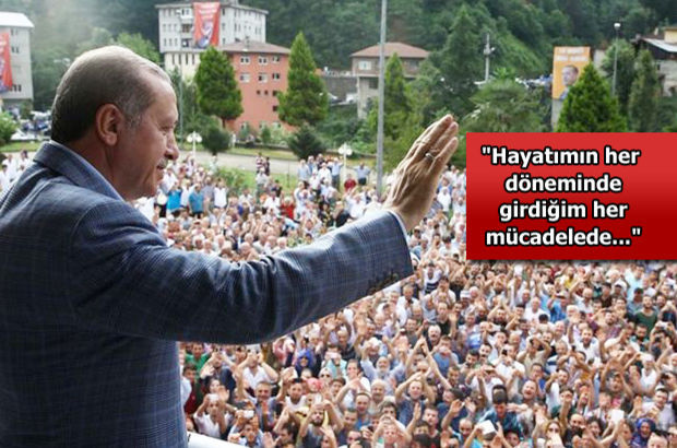 Cumhurbaşkanı Erdoğan memleketi Rize'yi anlattı