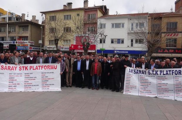 Aksaray'da teröre karşı sessiz yürüyüş düzenlediler