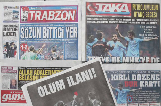 Trabzon yerel basınından Galatasaray maçı tepkileri
