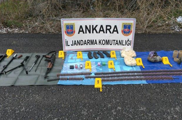 Başkent Ankara'da yol kenarında mühimmat bulundu