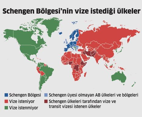 Türkiye nin vize istemediği ülkeler
