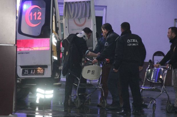 Erzurum'da polisleri taşıyan midibüs yan yattı: 18 polis yaralı
