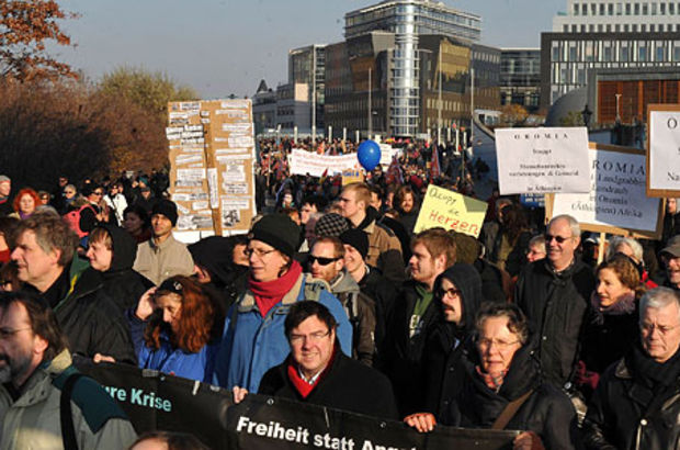 Berlin'de ırkçılığa karşı eylem düzenlendi