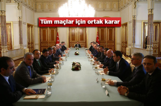 Cumhurbaşkanı Recep Tayyip Erdoğan başkanları kabul etti