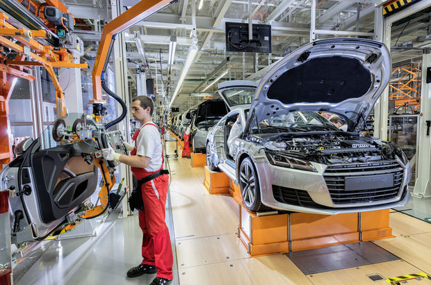 Audi şirketi Brüksel'deki fabrikada üretimi durdurdu