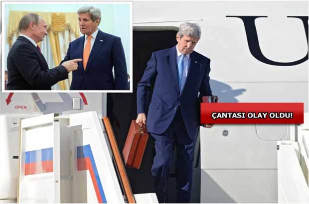 Putin'in Kerry'nin çantası ile ilgili esprileri şaşırttı